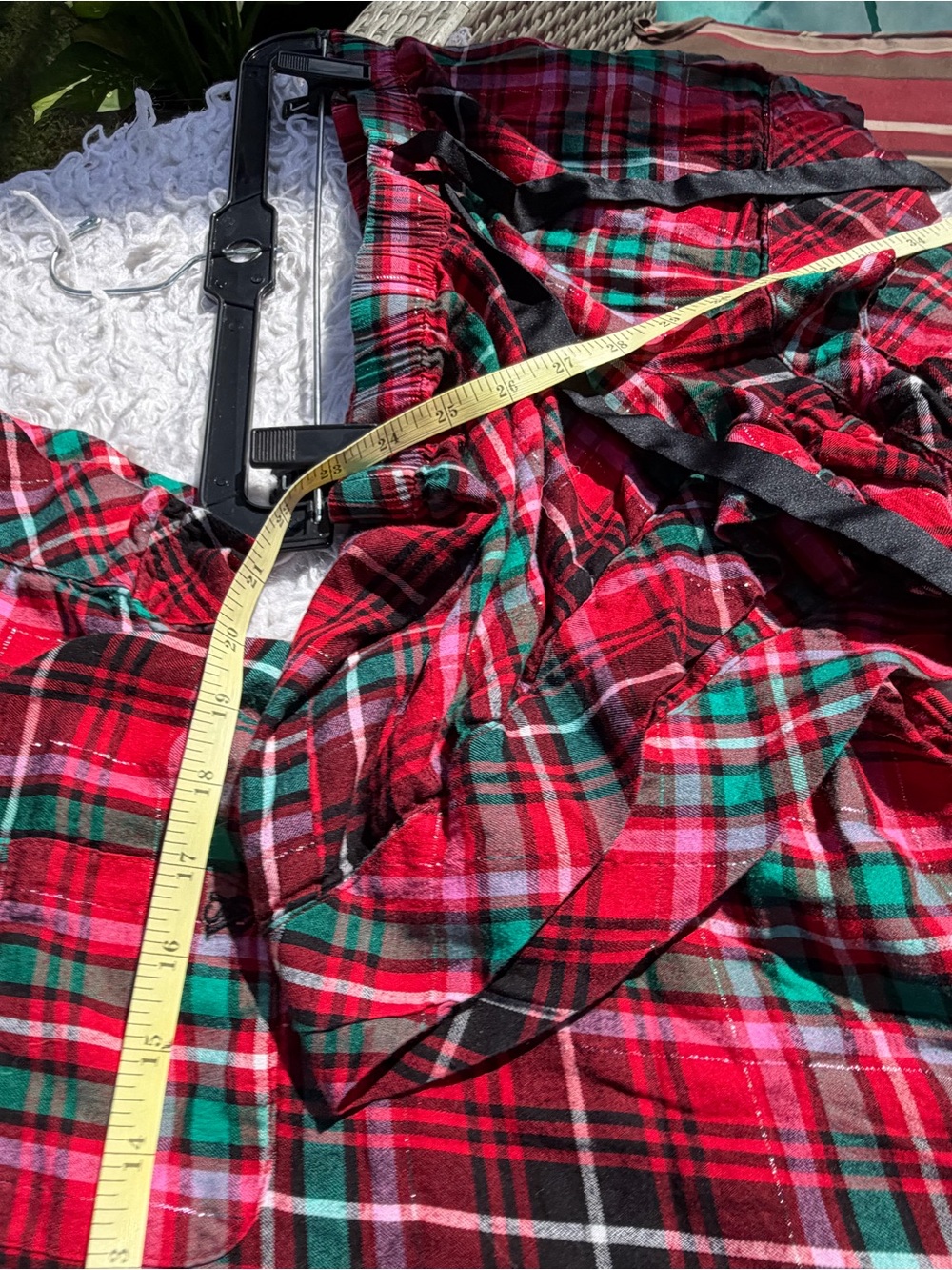Red Plaid Women’s Lounge Set - Picture 8 of 8
